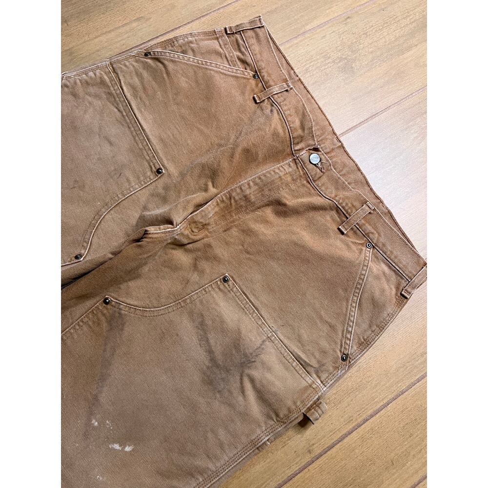 Vintage Carhartt Pants Mens 38x32 Brown B136 Workwear Double Knee Y2K - Picture 12 of 15